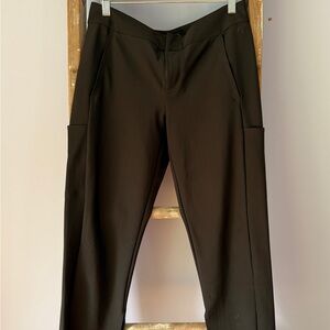Athleta Stellar Crop Trouser Black Womens 8p